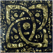 Плитка ТАКО НАПОЛЬНАЯ ВСТАВКА ГАЛАКТИКА ЗОЛОТО РИФЛ. 775 66x66x8