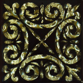 Плитка ТАКО НАПОЛЬНАЯ ВСТАВКА КЛАССИК ЗОЛОТО РИФЛ. 778 66x66x8