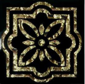 Плитка ТАКО НАПОЛЬНАЯ ВСТАВКА ПАЛЬМИРА ЗОЛОТО 80Х80Х8