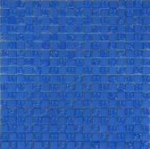 Плитка 531 ШАХМАТКА ГОЛУБОЙ МАТОВЫЙ-ГОЛУБОЙ КОЛОТЫЙ МОЗАИКА