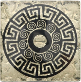 Плитка ТАКО НАПОЛЬНАЯ ВСТАВКА ГРЕЦИЯ ЗОЛОТО РИФЛ. 778 66x66x8