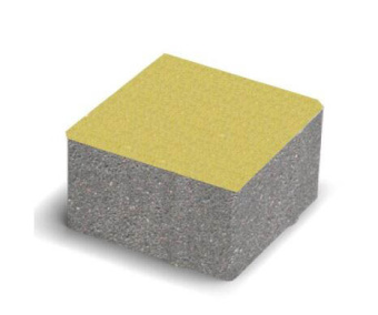 Плитка Тротуарная Квадрат 100х100 Желтый 6 см