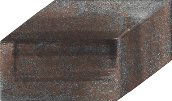 Плитка Aparici Bricket 3D Titanium Декор 150Х252