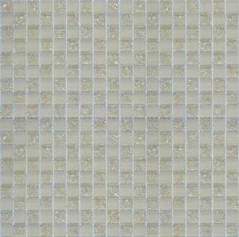 Плитка 523 ШАХМАТКА БЕЖ МАТОВЫЙ-БЕЖ КОЛОТЫЙ МОЗАИКА