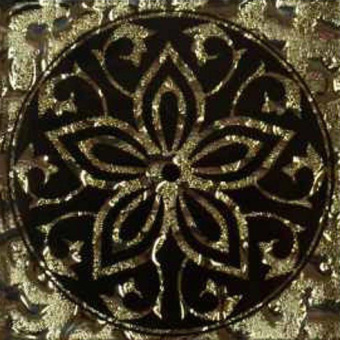 Плитка ТАКО НАПОЛЬНАЯ ВСТАВКА ДАМАСК ЗОЛОТО 80Х80Х8