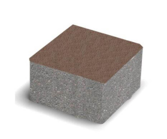 Плитка Тротуарная Квадрат 100х100 Коричневый 6 см