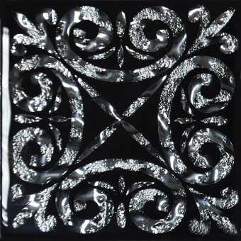 Плитка ТАКО НАПОЛЬНАЯ ВСТАВКА КЛАССИК ПЛАТИНА РИФЛ. 778 66x66x8