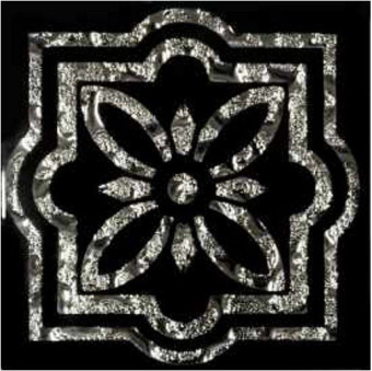 Плитка ТАКО НАПОЛЬНАЯ ВСТАВКА ПАЛЬМИРА ПЛАТИНА 80Х80Х8