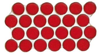 Плитка LUX CIRCULOS ROJO ДЕКОР