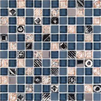 Плитка MOSAICO DE LUX S-MOS HS0422 BLUE MAGIC МОЗАИКА