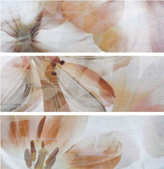 Плитка ONICE MARFIL FLOR ПАННО ИЗ 3 ШТ